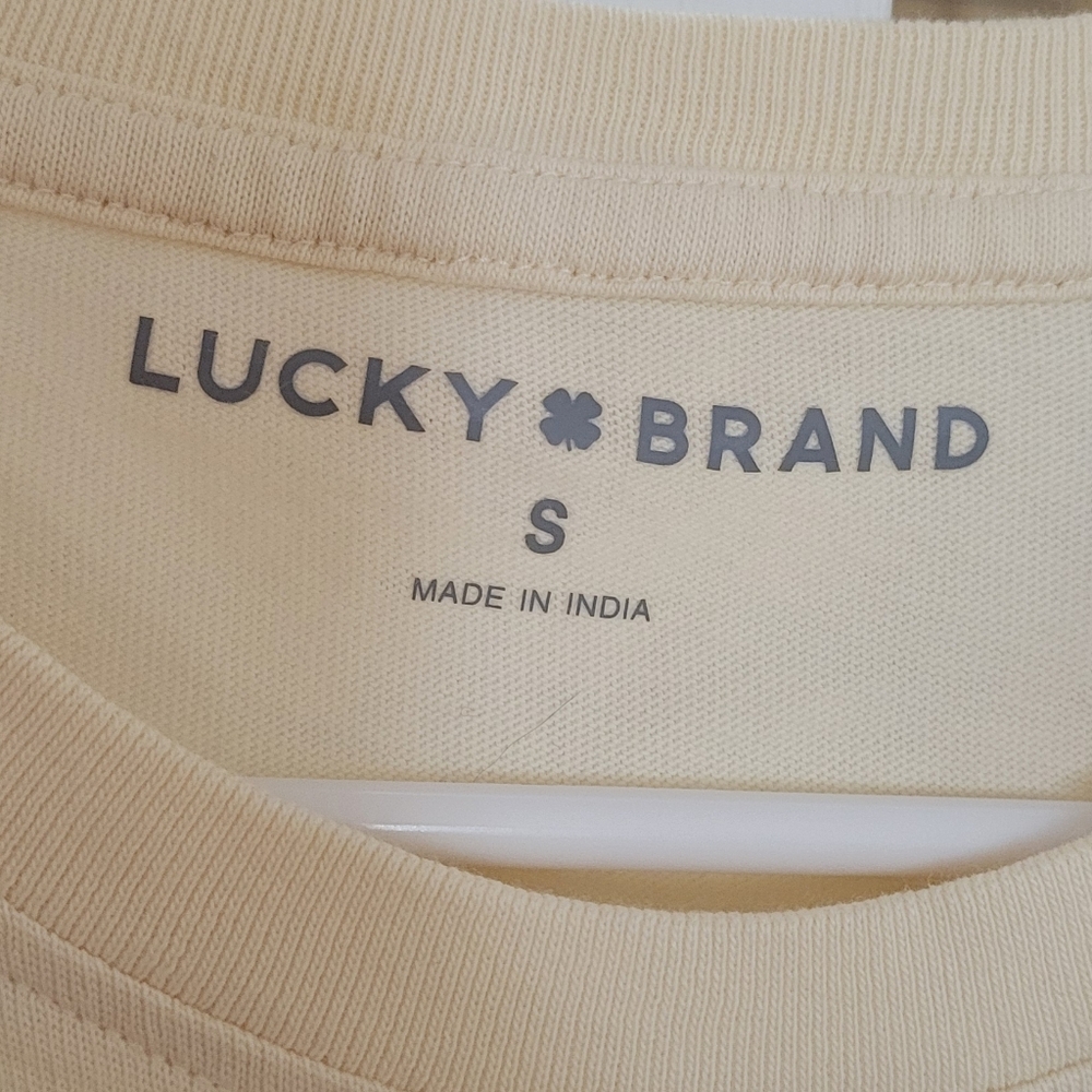 LUCKY BRAND Cotton Graphic Tee Size Small - Picture 4 of 7